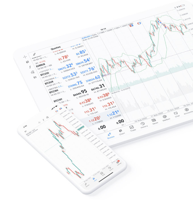 MetaTrader 5 iPhone 与 iPad 界面